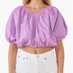 Endless Rose off the shoulder top in lavender size small